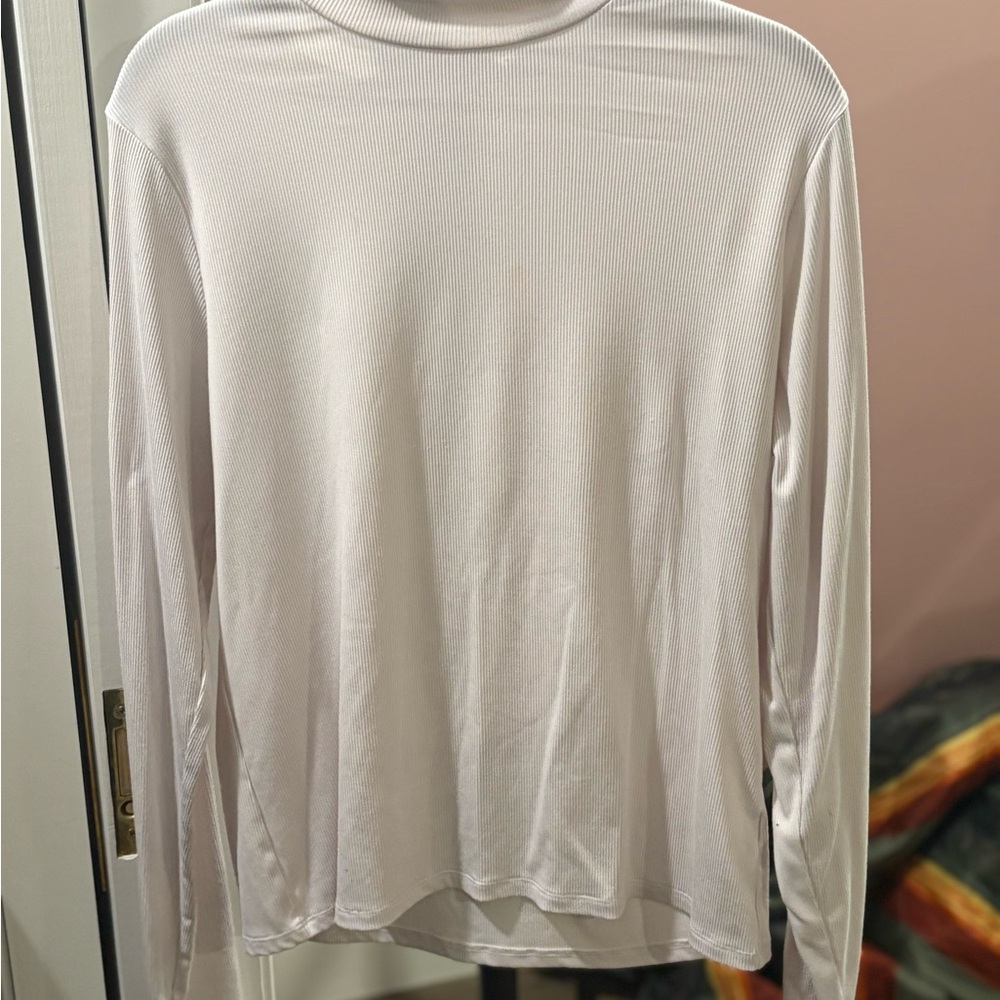 No Boundaries Ribbed White Top
